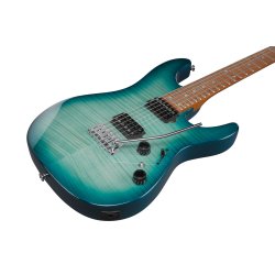 Ibanez AZ24S1F-TXB AZ Standard Elektrisk Guitar (Transparent Turquoise Burst)