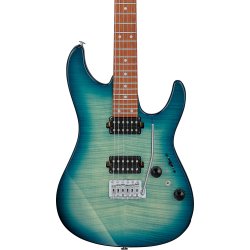 Ibanez AZ24S1F-TXB AZ Standard Elektrisk Guitar (Transparent Turquoise Burst)
