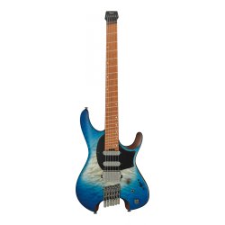 Ibanez QX54QM-BSM Quest Headless Elektrisk Guitar inkl. taske (Blue Sphere Burst Matte)