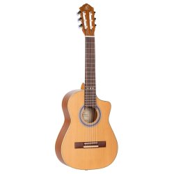 Ortega RQ39E Requinto Pro Klassisk Guitar m/mikrofon inkl. taske 