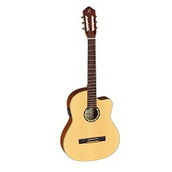 Ortega RCE125SN 4/4 St�rrelse Klassisk Guitar m/mikrofon inkl. taske 