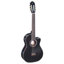 Ortega RCE141BK 4/4 St�rrelse Klassisk Guitar m/mikrofon inkl. taske 