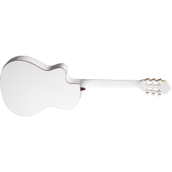 Ortega RCE145WH 4/4 St�rrelse Klassisk Guitar m/mikrofon inkl. taske 