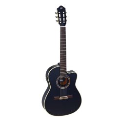 Ortega RCE138-T4BK 4/4 St�rrelse Klassisk Guitar m/mikrofon inkl. taske 