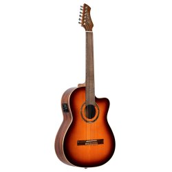 Ortega RCE238SN-FT 4/4 St�rrelse Klassisk Guitar m/mikrofon inkl. taske 
