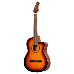 Ortega RCE238SN-FT 4/4 St�rrelse Klassisk Guitar m/mikrofon inkl. taske 