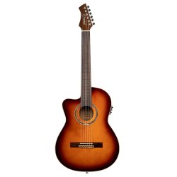 Ortega RCE238SN-FT-L 4/4 St�rrelse Venstreh�ndet Klassisk Guitar m/mikrofon inkl. taske