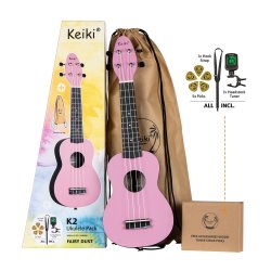 Ortega K2-FYD Keiki Soprano ukulele s�t