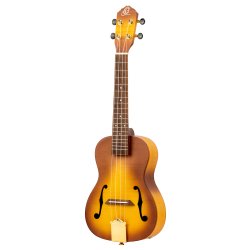 Ortega RUSL-HSB F-hole Koncert ukulele m/mikrofon inkl. taske 