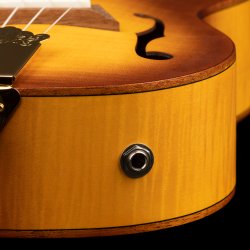 Ortega RUSL-HSB F-hole Koncert ukulele m/mikrofon inkl. taske 