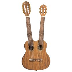 Ortega HYDRA Twin-neck Tenor ukulele inkl. taske 