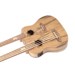 Ortega HYDRA-BSTE Twin-neck UkeBass/Tenor ukulele inkl. taske 