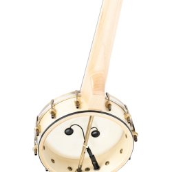 Ortega OUBJE90-MA-L 4-str. Ukulele-banjo m/mikrofon inkl. taske, Venstre