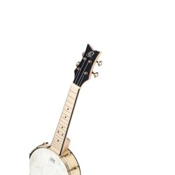 Ortega OUBJE90-MA-L 4-str. Ukulele-banjo m/mikrofon inkl. taske, Venstre