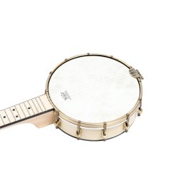 Ortega OUBJE90-MA-L 4-str. Ukulele-banjo m/mikrofon inkl. taske, Venstre