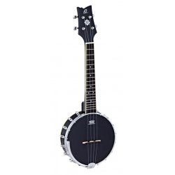 Ortega OUBJ100-SBK 4-str. Ukulele-banjo inkl. taske