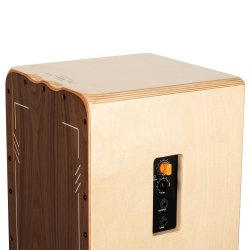 Ortega Performer Cajon, Walnut Front, Left