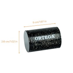 Ortega Plastic Finger Shaker, Black Sparkle