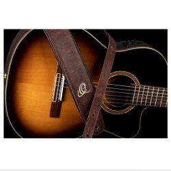 Ortega OSCL-4 Guitar L�der rem, 70mm 2-lags, Vintage Brun