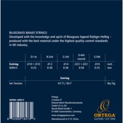 Ortega BJRH-5 Bluegrass Coated Phosphor Bronze Medium R�diger Helbig Signatur Banjo strenges�t