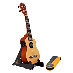 Ortega Pocket stativ Ukulele, Orange/Black