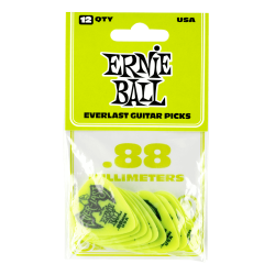 Ernie Ball EB-9191 Everlast Pick .88 mm Gr�n (12 stk) 