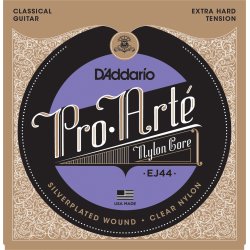 D'Addario Fretted EJ44 Pro Art Nylon Extra Hard Tension Klassisk Guitar Strengest