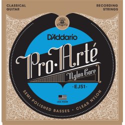 D'Addario Fretted EJ51 Pro Art Nylon Semi-Polished Hard Tension Klassisk Guitar Strengest