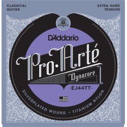 D'Addario Fretted EJ44TT Pro Art Dynacore Extra Hard Tension Klassisk Guitar Strengest