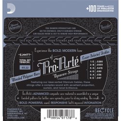 D'Addario Fretted EJ44TT Pro Art Dynacore Extra Hard Tension Klassisk Guitar Strengest