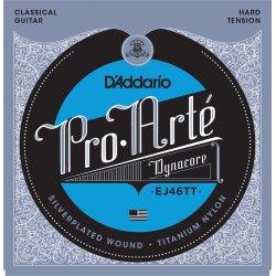 D'Addario Fretted EJ46TT Pro Art Dynacore Hard Tension Klassisk Guitar Strengest