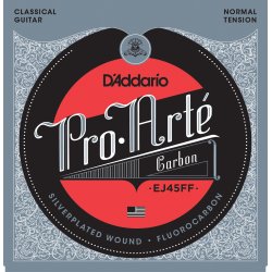 D'Addario Fretted EJ45FF Pro Art Carbon Normal Tension Klassisk Guitar Strengest