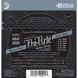D'Addario Fretted EJ45FF Pro Art Carbon Normal Tension Klassisk Guitar Strengest