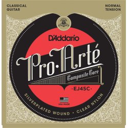 D'Addario Fretted EJ45C Pro Art Composite Core Normal Tension Klassisk Guitar Strengest
