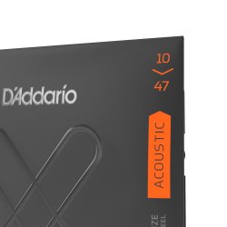 D'Addario Fretted XTABR1047 XT 80/20 Bronze Extra Light 010-047 Western Guitar Strengest