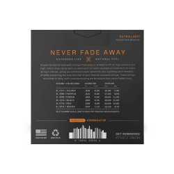 D'Addario Fretted XTAPB1047-3P XT Phos. Bronze Extra Light 010-047 Western Guitar Strengest (3-st)