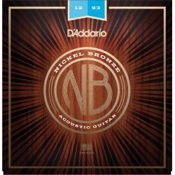 D'Addario Fretted NB1253 Nickel Bronze Regular Light 012-053 Western Guitar Strengest