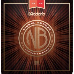 D'Addario Fretted NB1356 Nickel Bronze Medium 013-056 Western Guitar Strengest