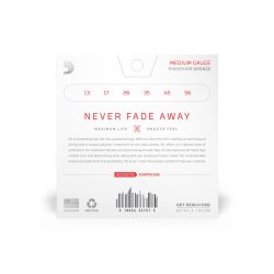 D'Addario Fretted XSAPB1356 XS Phosphor Bronze Medium 013-056 Western Guitar Strengest