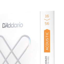 D'Addario Fretted XSAPB1656 XS Phosphor Bronze Resophonic Medium 016-056 Western Guitar Strengest 