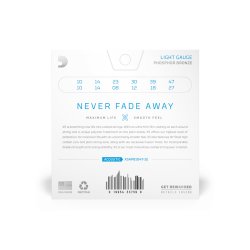 D'Addario Fretted XSAPB1047-12 XS Phosphor Bronze Light 12-strenget 10-047 Western Guitar Strengest