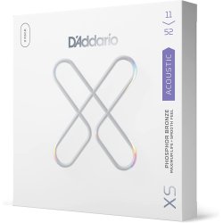 D'Addario Fretted XSAPB1152-3P XS Phosp. Brone CustomLight 011-052 Western Guitar Strengest (3-st)