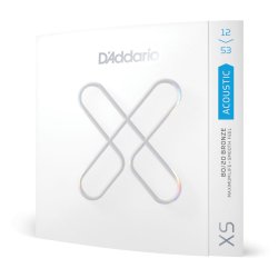 D'Addario Fretted XSABR1253 XS 80/20 Bronze Light 012-053 Western Guitar Strengest