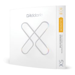 D'Addario Fretted XSABR1256 XS 80/20 Bronze Light Medium 012-056 Western Guitar Strengest