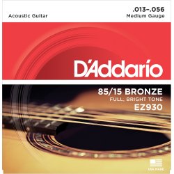 D'Addario Fretted EZ930 85/15 Bronze Medium 013-056 Western Guitar Strengest