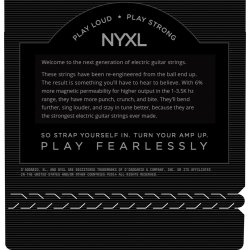 D'Addario Fretted NYXL1052 NYXL Light Top/Heavy Bottom 10-52 Elektrisk Guitar Strengest