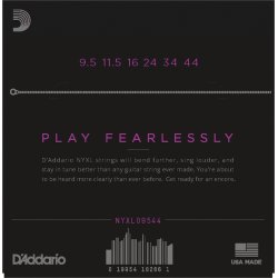 D'Addario Fretted NYXL09544 NYXL Super Light Plus 9.5-44 Elektrisk Guitar Strengest 
