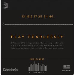 D'Addario Fretted NYXL1046BT NYXL Regular Light Balanced Tension 10-46 Elektrisk Guitar Strengest