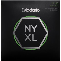 D'Addario Fretted NYXL1156 NYXL Medium Top/Extra Heavy Bottom 11-56 Elektrisk Guitar Strengest