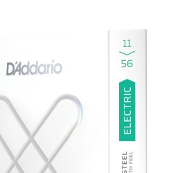 D'Addario Fretted XSE1156 XS Nickel Coated Medium T/Extra Heavy B 11-56 Elektrisk Guitar Strengest 